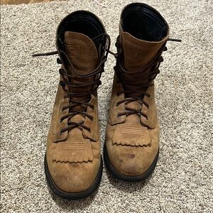 Ariat Tan Lace Up Boots for Women